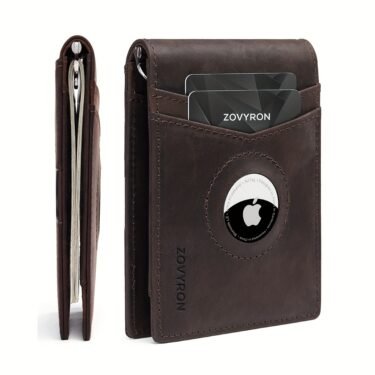 A Gift He'll Actually Use — Leather Bifold Wallet for Him, RFID + AirTag Ready