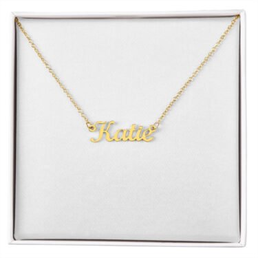 Personalized gold name necklace with custom name — BaeGifts