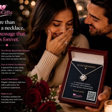 More Than Just a Necklace — Love Knot, Your Song & QR Message Card