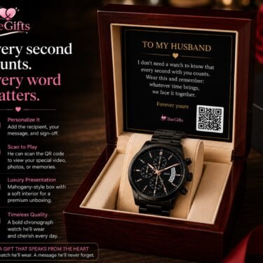 More Than Just a Watch — Chronograph, Your Song & QR Message Card